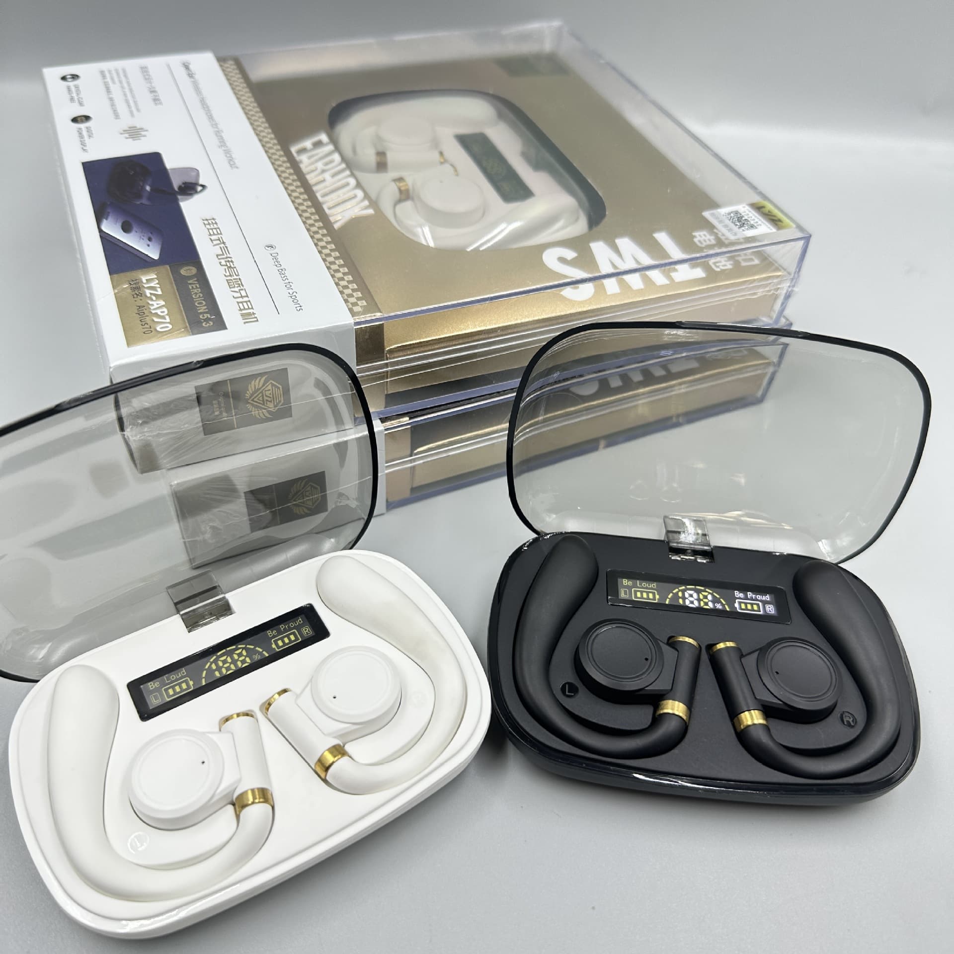 OWS Outdoor Sports Non-In-Ear Air Conduction Bluetooth Headset TWS Rotatable Wireless Stereo Music Earbuds
