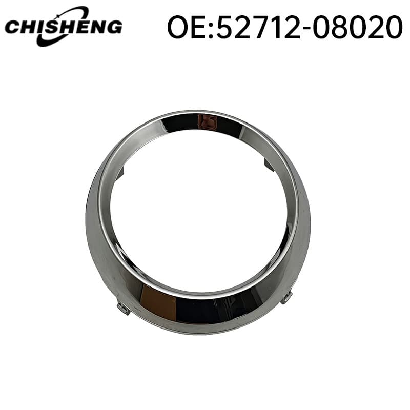 For 11-17 Toyota Sienna Dual Fog Light Housing Chrome Trim Ring 52712-08020