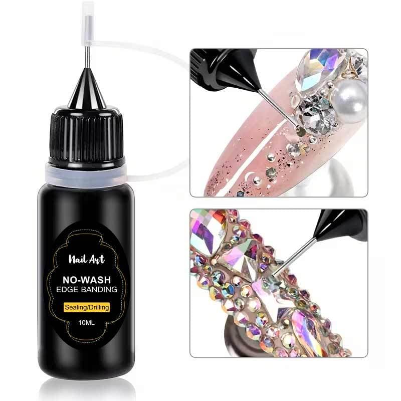 Nail manicure edge sealing glue, no-wash caulking glue, Dali diamond glue, special nail glue for nail salons, special for wearing nails