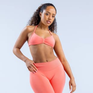 Cross-Border Halter Racerback Sports Bra European-American New Fitness Workout Seamless Bra Quick-Dry Yoga Sports Bra
