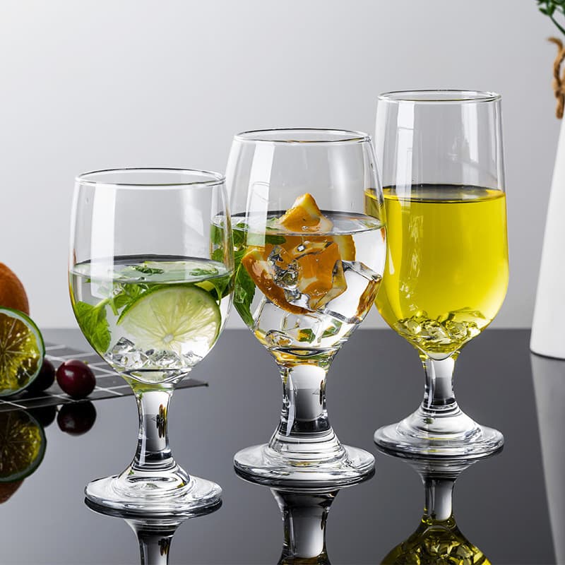 Thickened Glass Beer Mug Juice Cup Water Cup Ambassador Multi-Purpose Glass Cup Jindalai Wine Glass