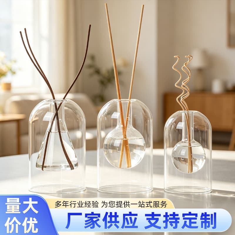 Aromatherapy bottle essential oil ins simple rattan high-end fragrance diffuser volatilizing empty bottle desktop decoration