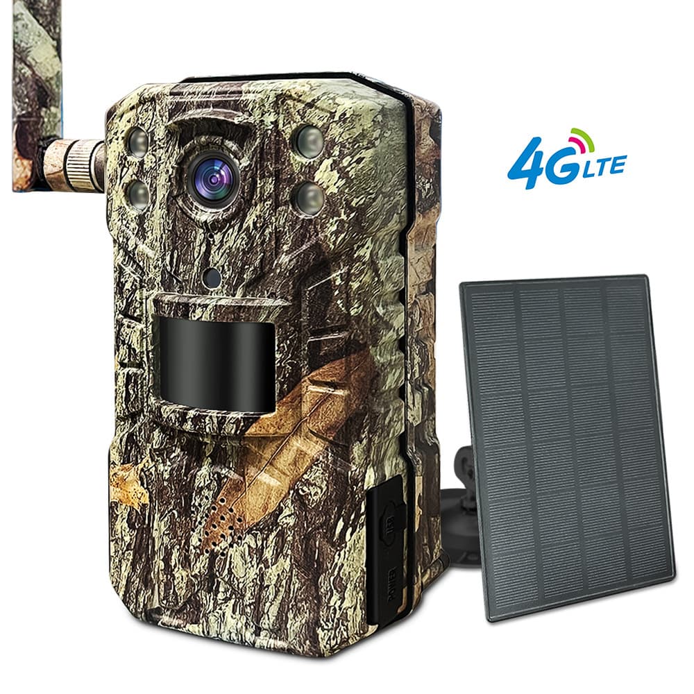 JerderFo Hunting Camera Ucon Mobile Remote 4G Surveillance Camera Outdoor Battery-Powered Forest Orchard