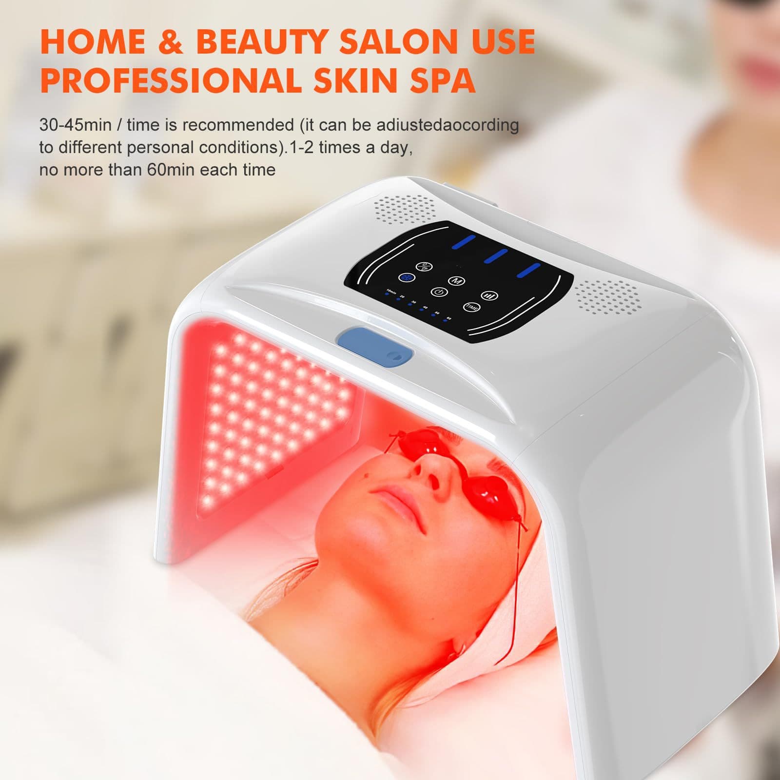 New Spray Hot and Cold Mask Device Seven-Color Oxygen Spray Photon Facial Body LED Spectrum Instrument Factory