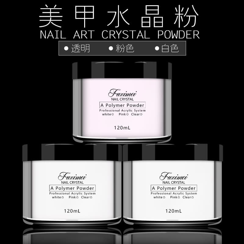 Nail Art Acrylic Powder 3 Colors 120ml Carving Powder Acrylic Nails Cross-border 3D UV Gel Extension Nail Acrylic Powder