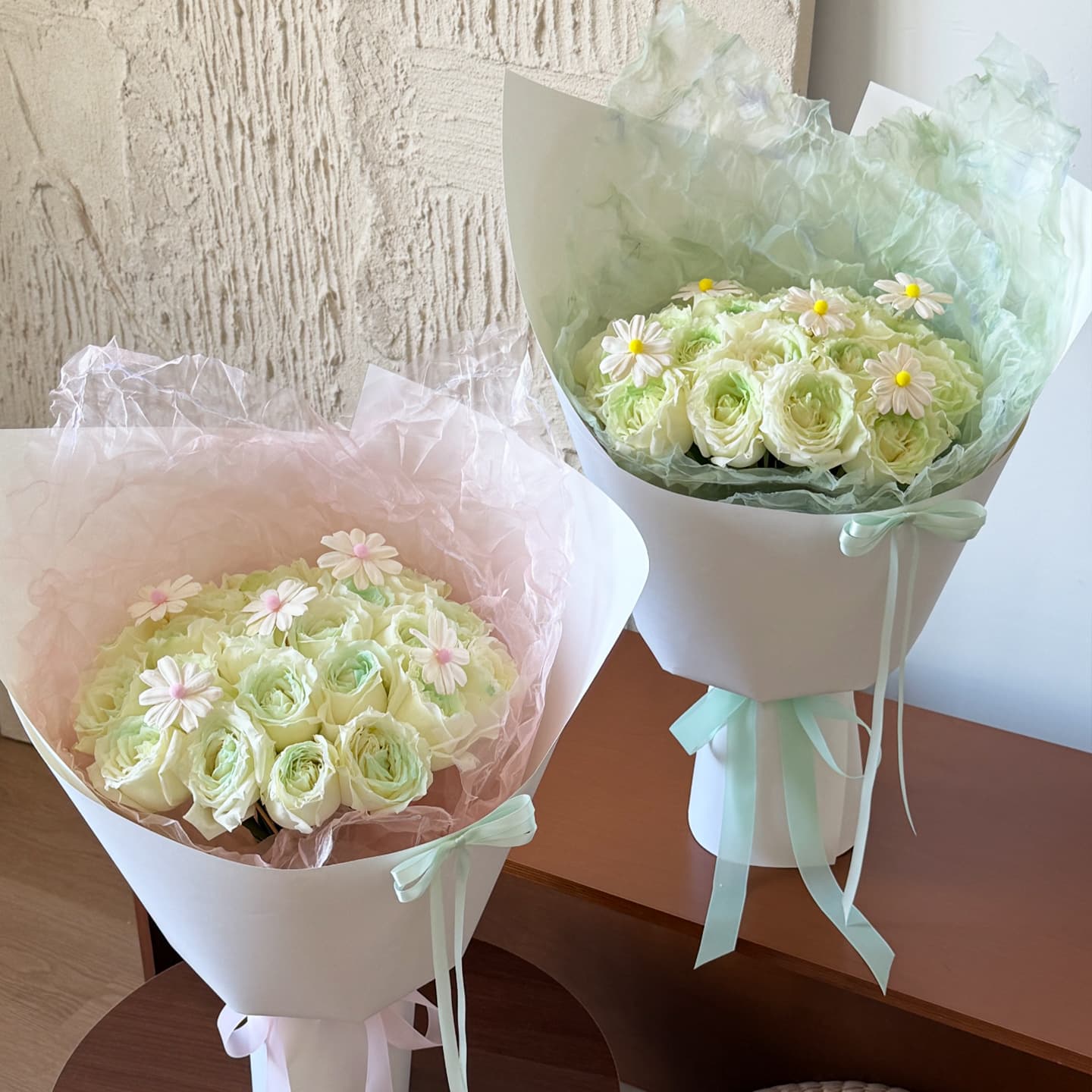 Qixi New Arrival Handmade Bouquet Ambiance Decoration with Organza and Crystal Gauze DIY Solid Color Craft Paper Wholesale Materials