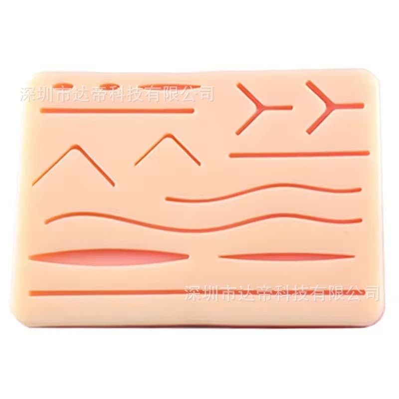 Skin Suturing Silicone Pad Multi-Wound Silicone Skin Elasticity Medical Student Suturing Training