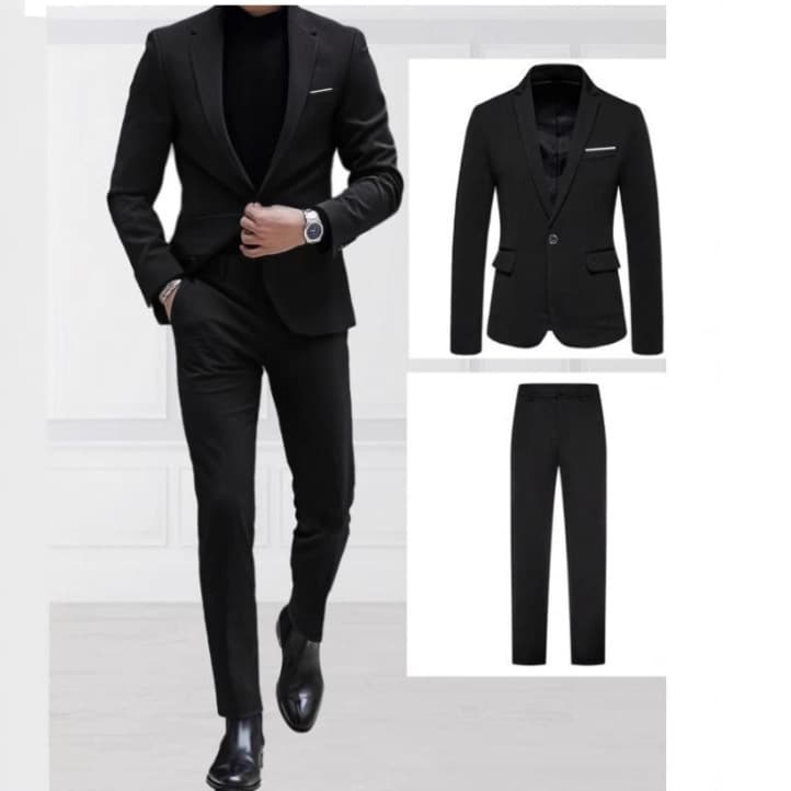 Foreign trade hot-selling men's suits, European and American casual suits, trousers, two-piece suits, wedding dinner suits, jackets for men