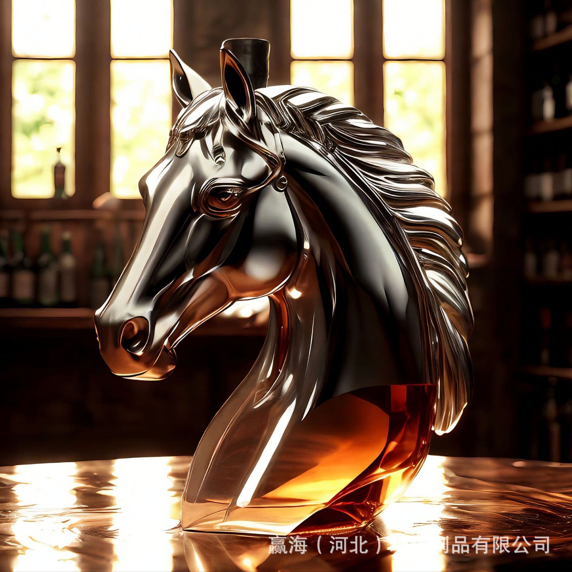 New Horse Head Whiskey Bottle High Borosilicate Glass Bottle Creative Chinese Zodiac Bottles