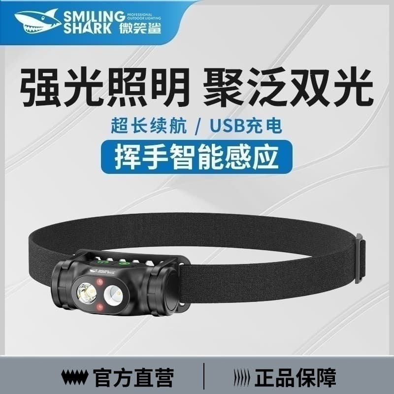 New multifunctional maintenance work headlamp charging long-lasting height headlamp wave sensor LED