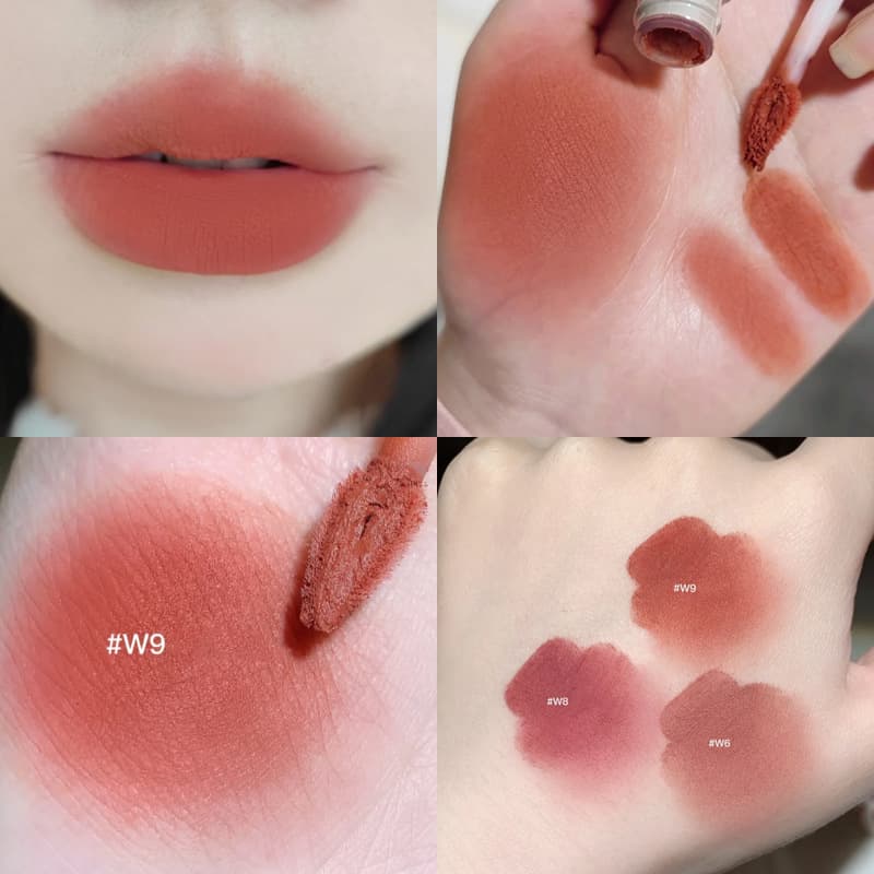 New Air Matte Lip Mud Lipstick Long-Lasting Non-Transfer Student Affordable Versatile Lip Gloss Chinese-English Foreign Trade Cross-Border