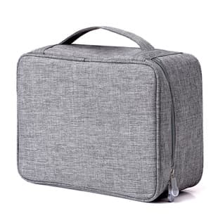 Wholesale Data Cable Storage Bag Travel Power Bank Earphone Organizer Box Wholesale Cosmetic Grid Storage Digital Bag