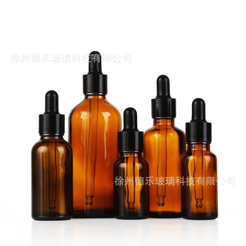 Wholesale Essential Oil Bottle 10ml-100ml Amber Dropper Glass Bottle Cosmetic Refill Bottle Serum Packaging Bottle