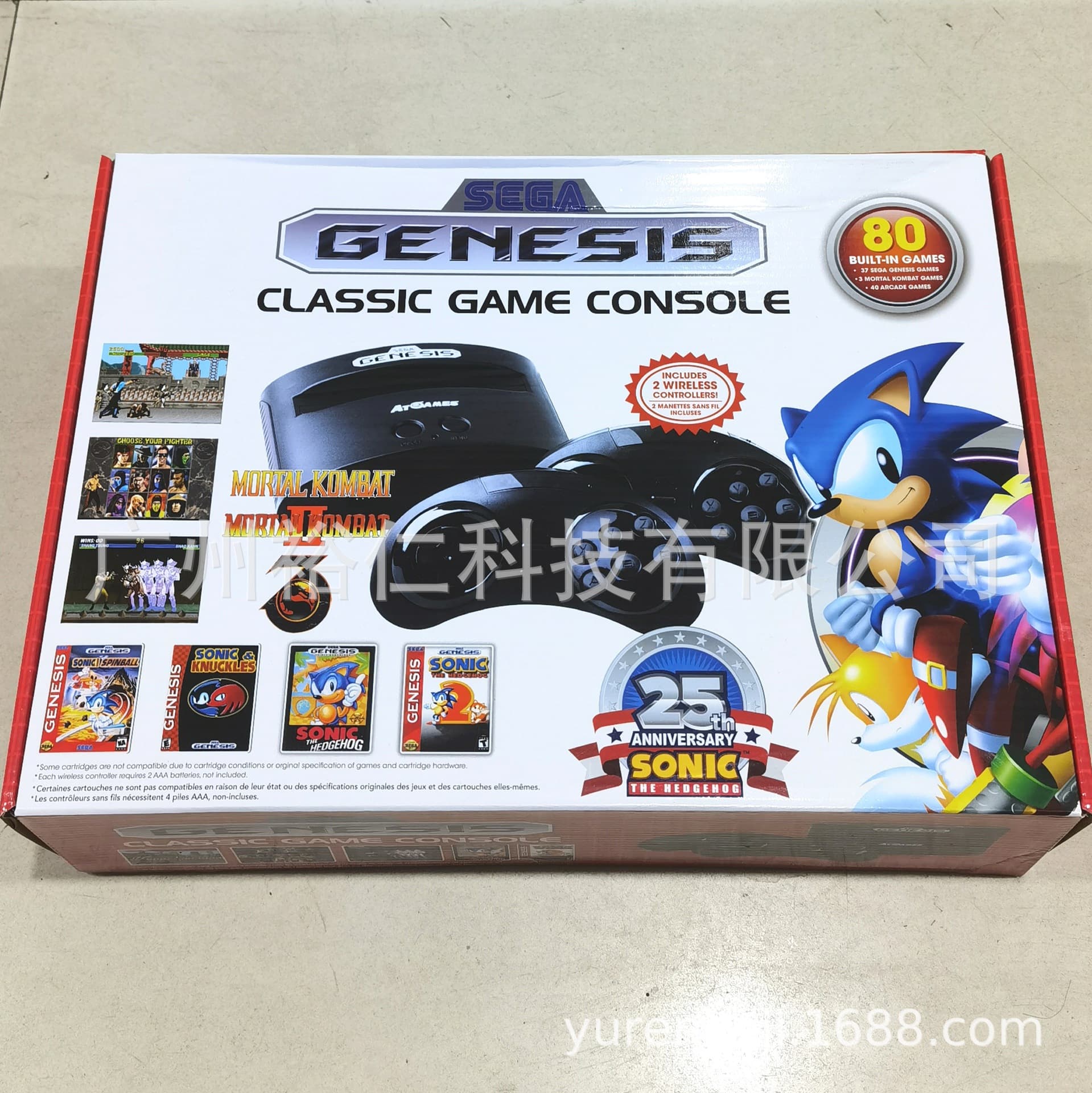 Sega game console MD TV game console MD wireless game console SEGA game console built-in 80 games clear inventory