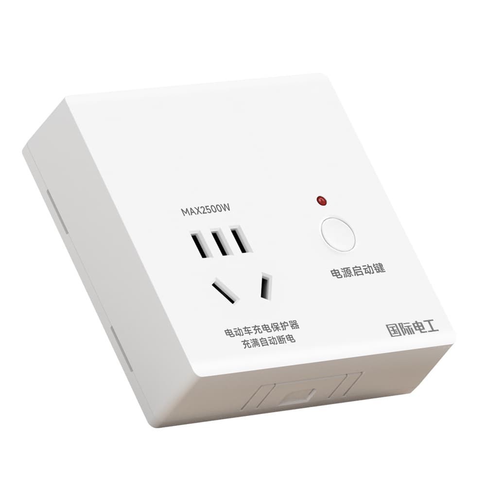 Electric Vehicle Charging Auto Power Off Protector Smart Full Charge Anti-Overcharge 5-Port Socket Panel