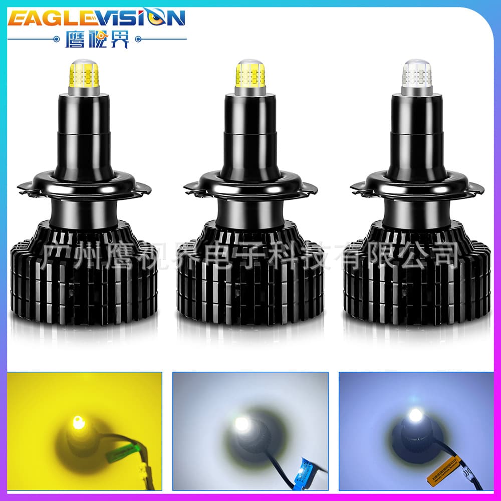 LED car headlights, 360-degree eight-sided lighting, high-brightness car headlights, headlight bulbs, modified car lights, cross-border