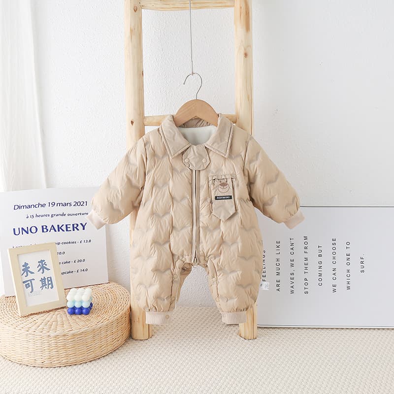 Baby down jumpsuit Korean style trendy newborn lightweight down jacket infant stylish 90 new national standard down coat