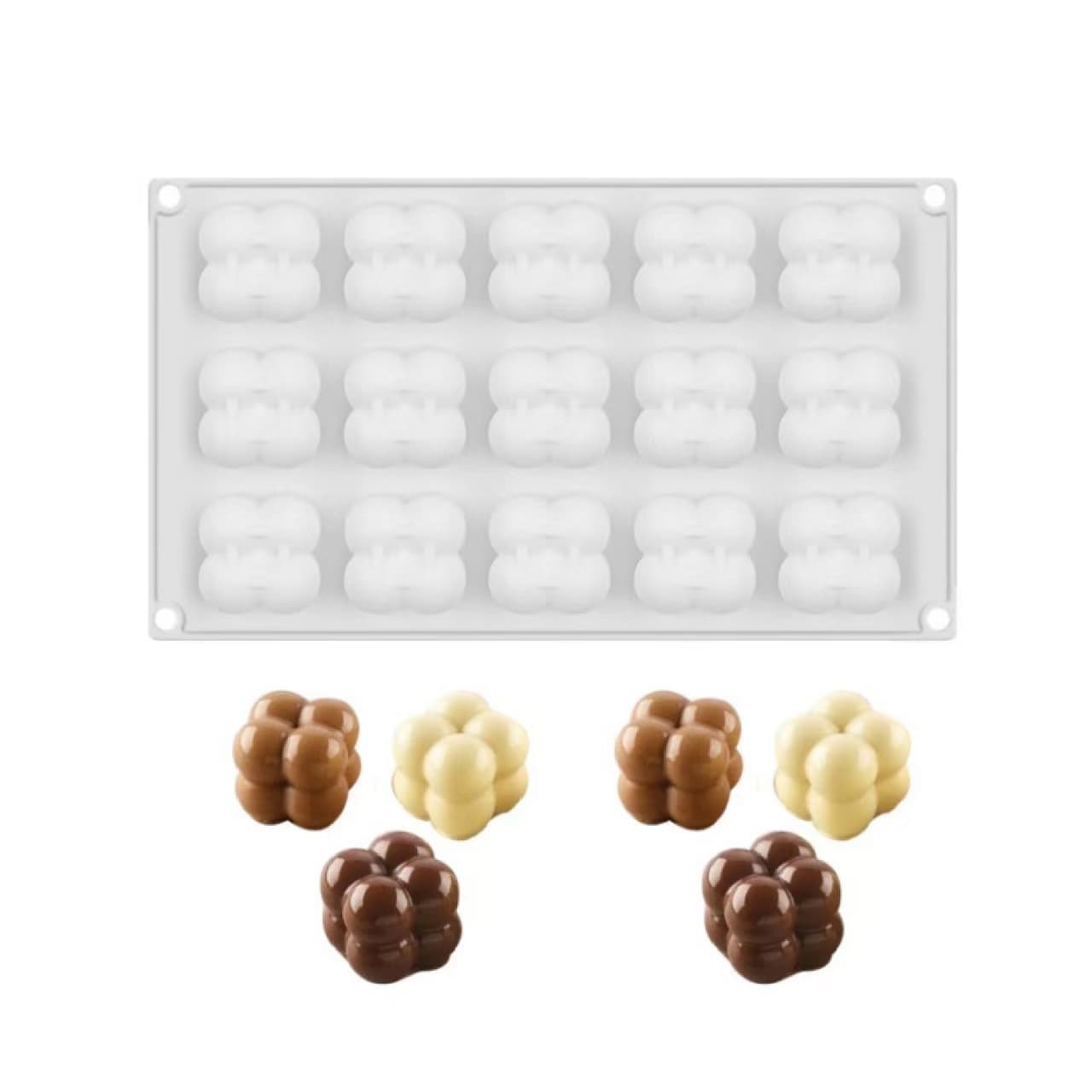 Mini Rubik's Cube Aromatherapy Candle Silicone Mold Chocolate Rubik's Cube Candle Soy Wax DIY Cake Mousse Mold