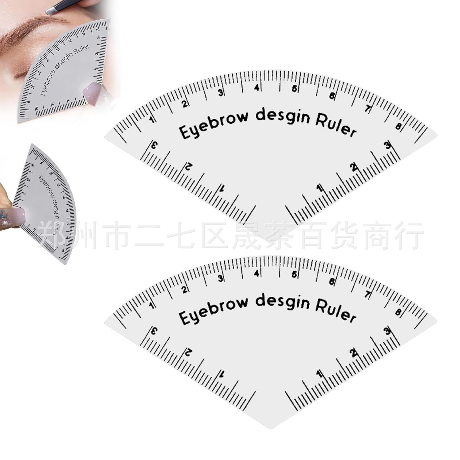 Cross-border Eyebrow Stencil Positioning Tool Quick Symmetrical Eyebrow Drawing Guide Acrylic Eyebrow Shaping Aid Ruler