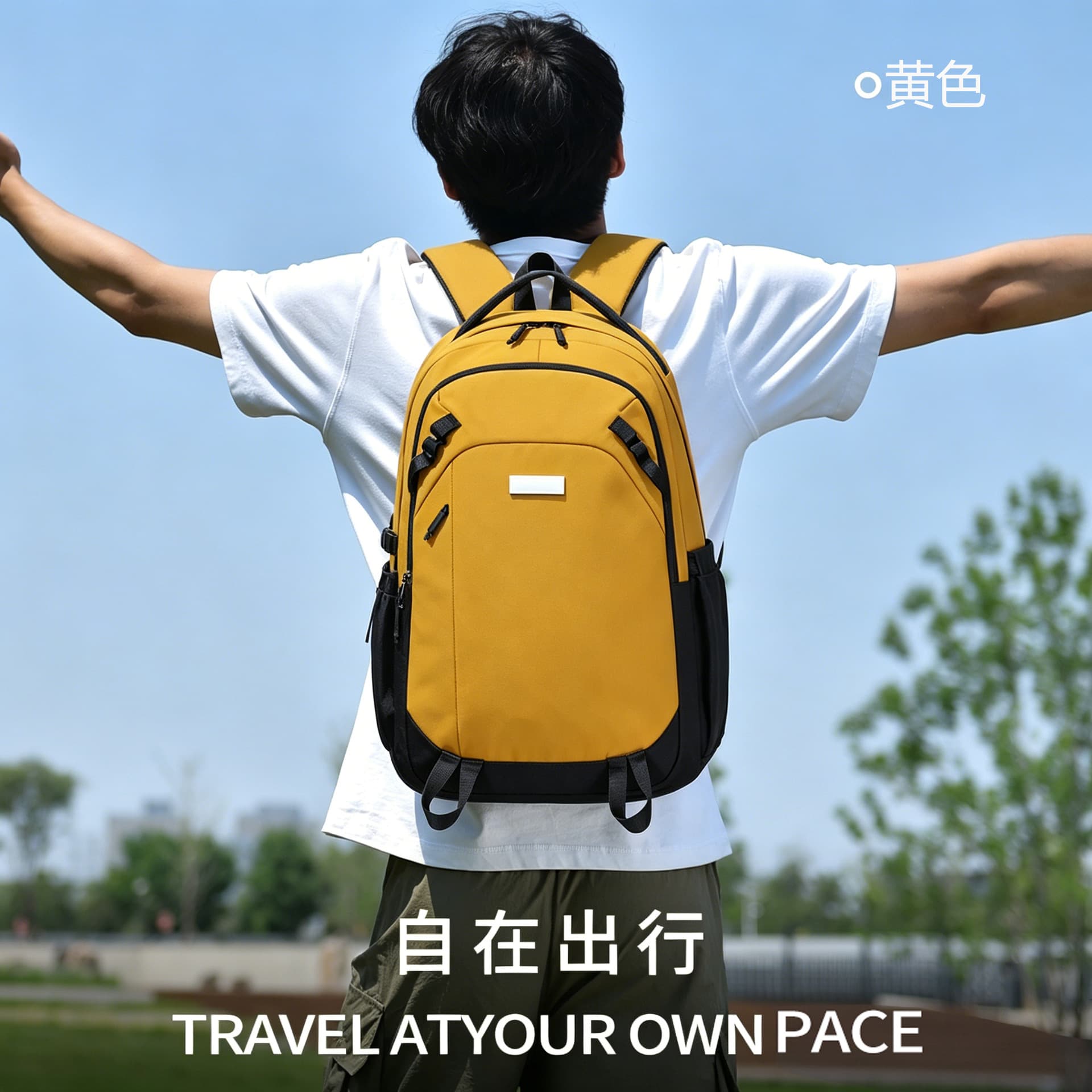 Cross-border high-looking multi-color student backpack, simple waterproof large-capacity burden-reducing backpack, simple and trendy style