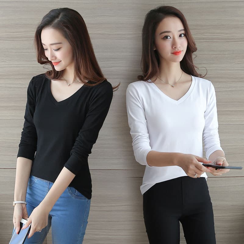 2021 new autumn round neck women's long-sleeved T-shirt women's bottoming shirt with women's T-shirt top T-shirt wholesale