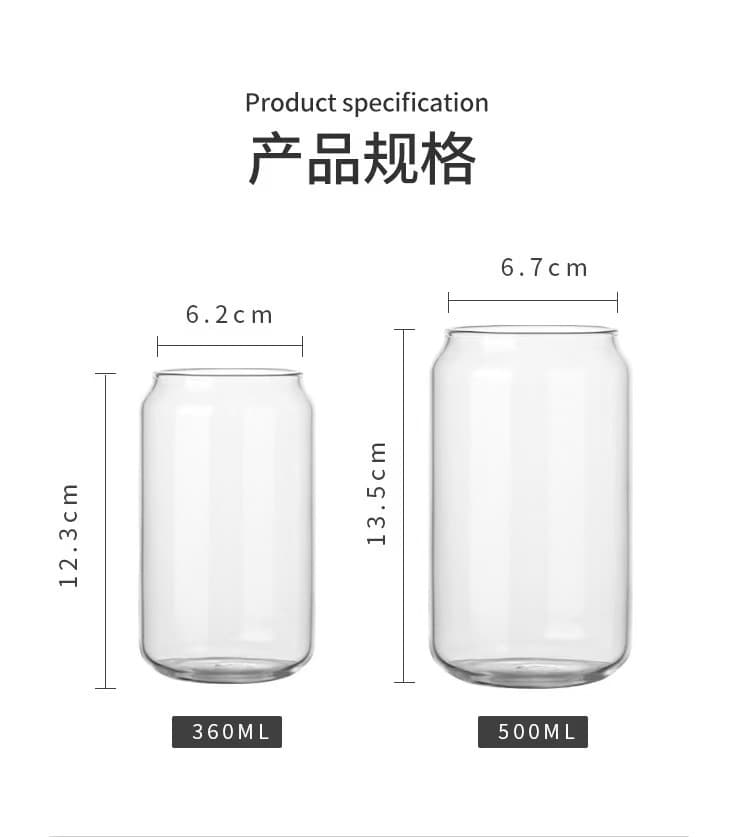 High Borosilicate Glass Cup with Bamboo Lid, Single-Layer Juice Cup with Straw, Transparent Glass Cola Cup, Large Capacity, Custom LOGO Available