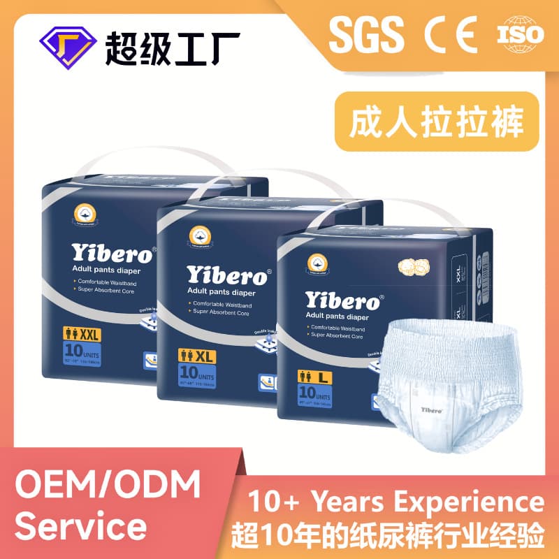 Adult Pull-Up Pants for Seniors, Incontinence Underwear, Nighttime Diaper Pads