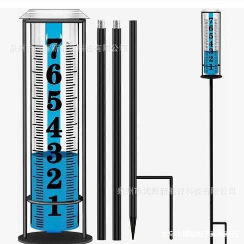 New Frost-proof and Crack-resistant Plastic Rain Gauge, Rainwater Collector with Measuring Cup, Outdoor Rain Gauge Manufacturer