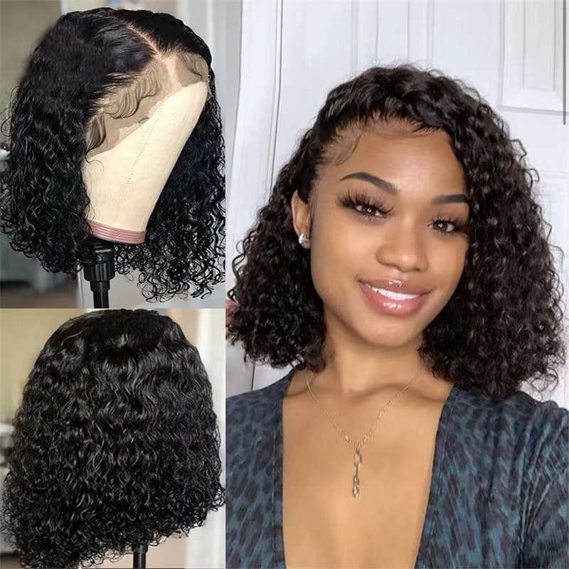 Amazon New African Wig Women's Short Roll Wig Headgear European and American Small Roll Chemical Fiber Whole Top Wig in stock