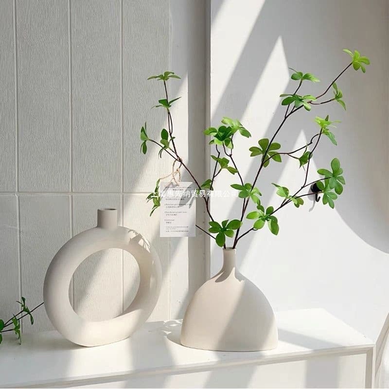 Simulated green plants, horse drunken wood hanging clock plants, living room flower arrangements, table decorations, simulated flowers, plastic vase ornaments
