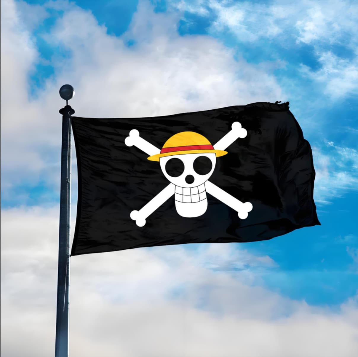 One Piece Pirate Flag Polyester Sailing Flag 60*90 90*150cm Polyester Cloth Material No Flag Pole Suitable for Other Festivals