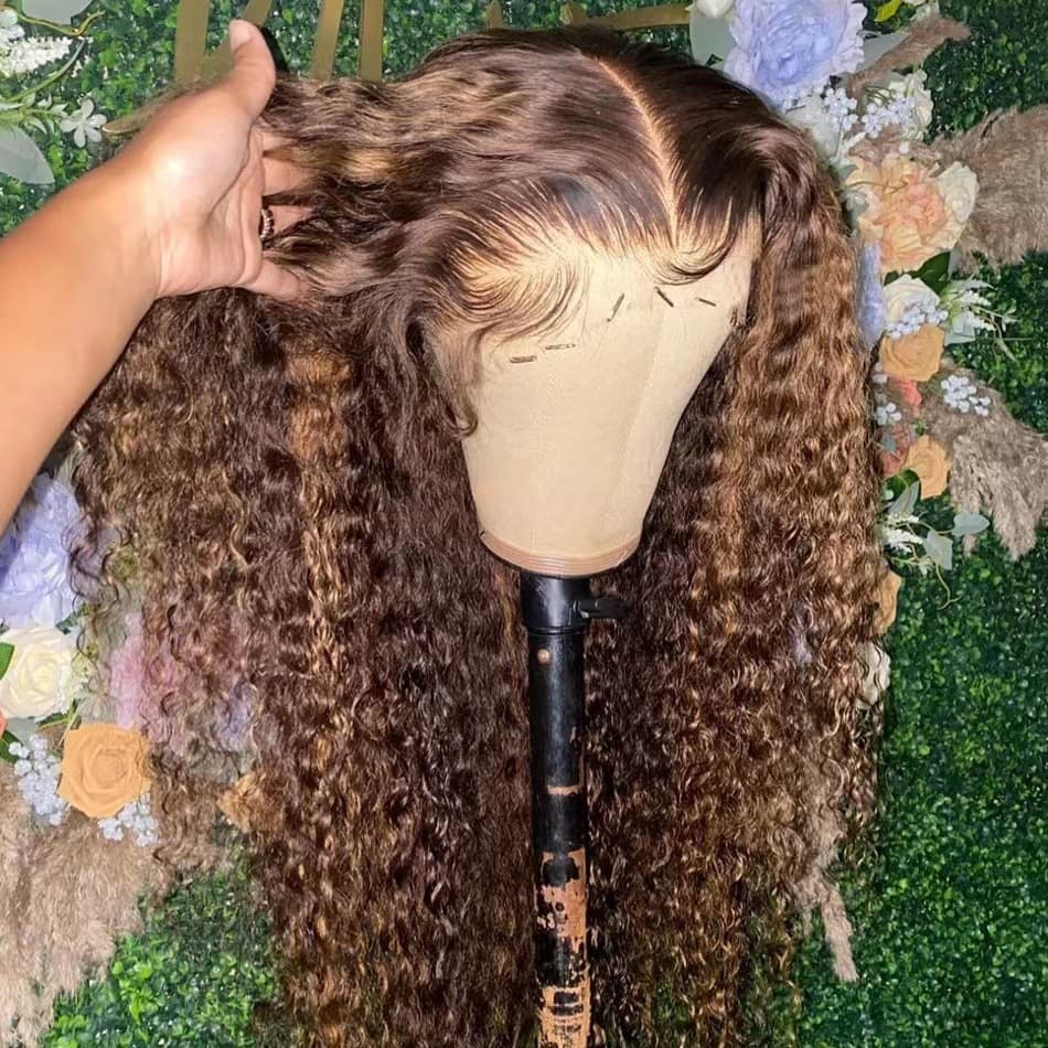 2026 European and American Lace Front Wig Human Hair Wigs Piano Pick and Dye Wig