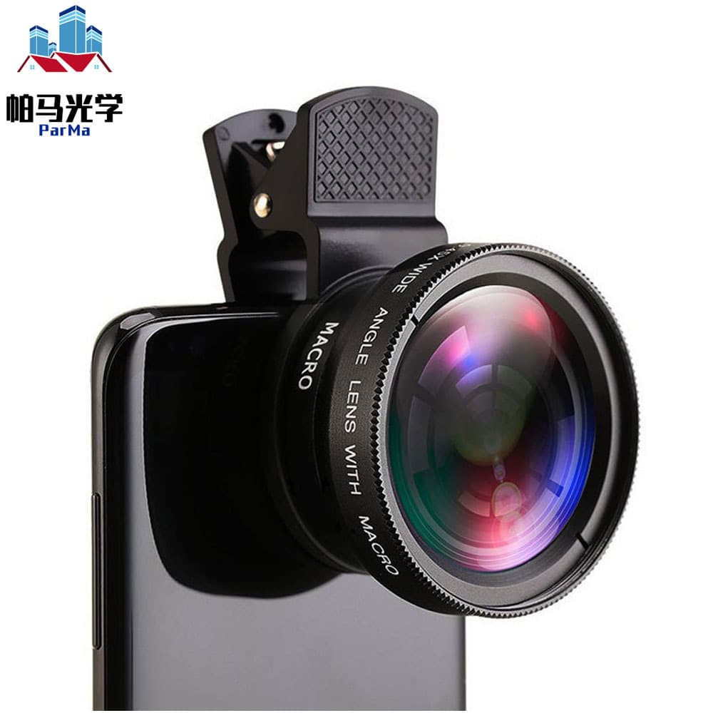 Manufacturer Wholesale Mobile Phone Lens 0.45X Wide-Angle Lens 15X Macro Mobile Phone External Camera HD Distortion-Free