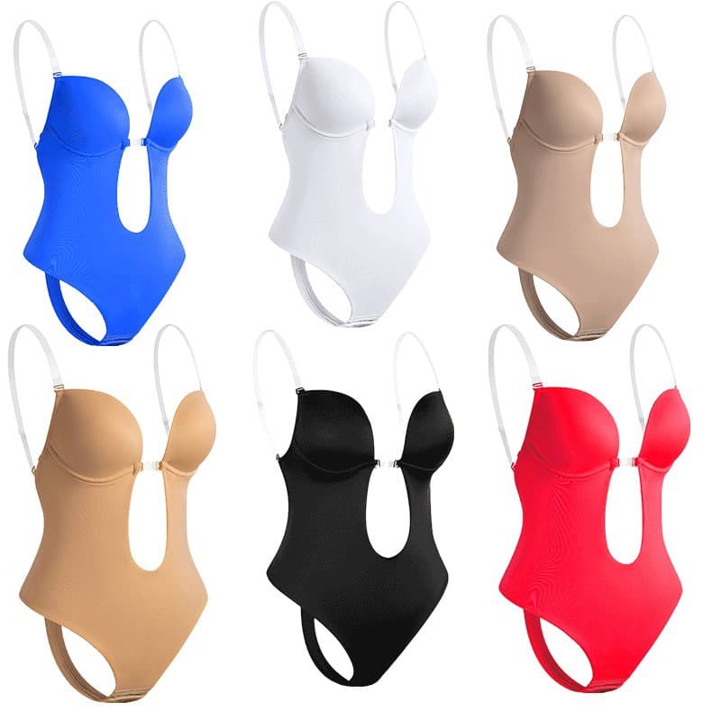 European and American Shapewear Amazon Cross-border Invisible Bra Bodysuit Backless Wedding Evening Dress Women's Bodysuit