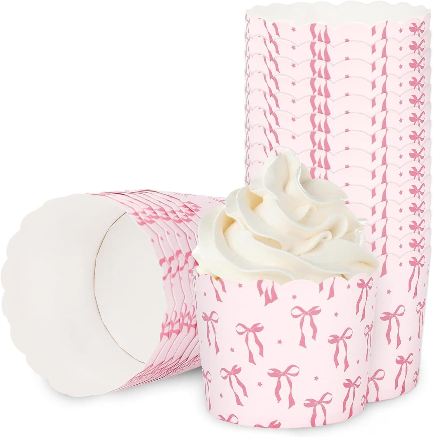 Cross-Border Small Bow Tie Mechanism Cup Bee Print Paper Cup Irish Festival Round Cake Muffin Cup