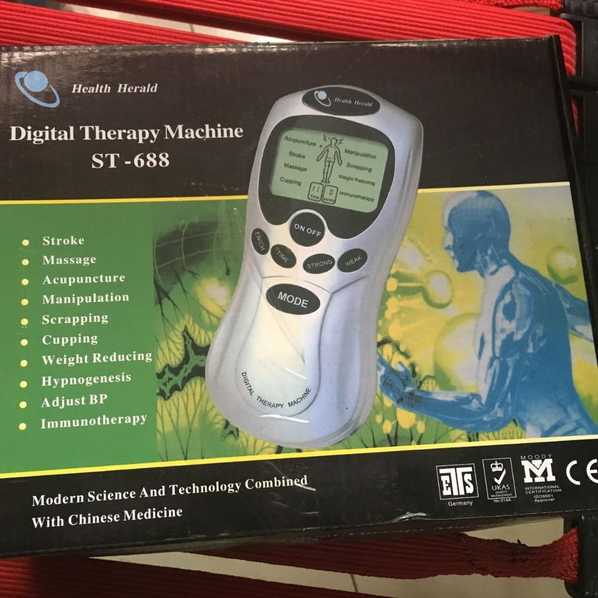 Factory Direct Black and White Screen Meridian Massager for Lumbar and Cervical Spine, Multi-functional Home Meridian Device