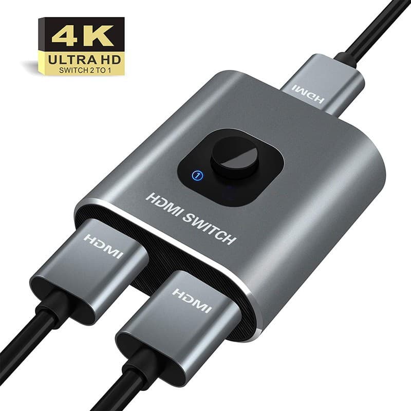 HDTV bidirectional switcher 1-to-2 splitter 2-in-1-out for computer set-top box HD video converter