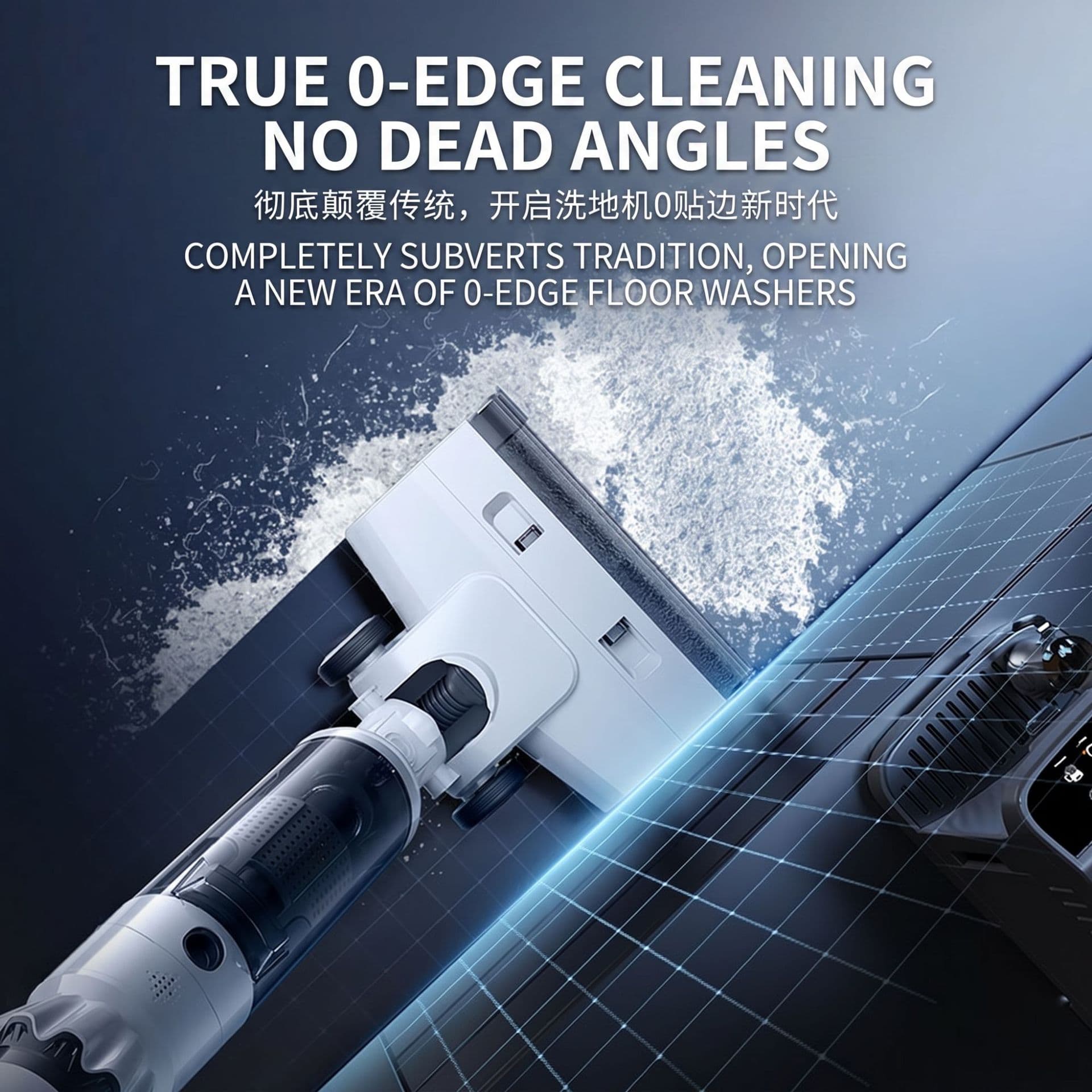 Smart Drying Floor Washer with Vacuum, Mop, and Auto Self-Cleaning Electric Mop Vacuum Cleaner Shenzhen