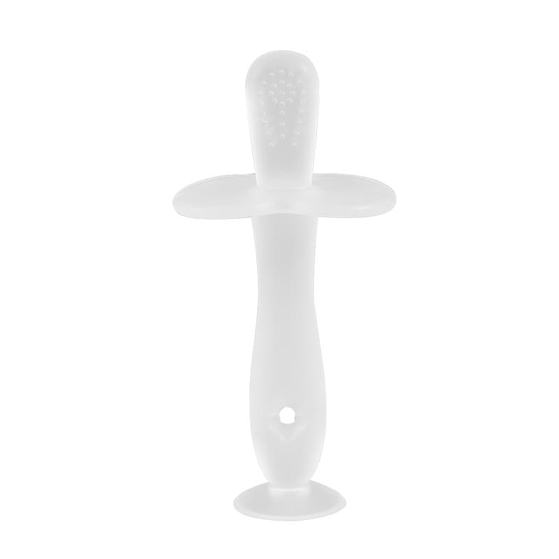 Silicone Teether Baby Teething Toy Gel Infant Toothbrush Silicone Toothbrush Teething Stick with Suction Cup