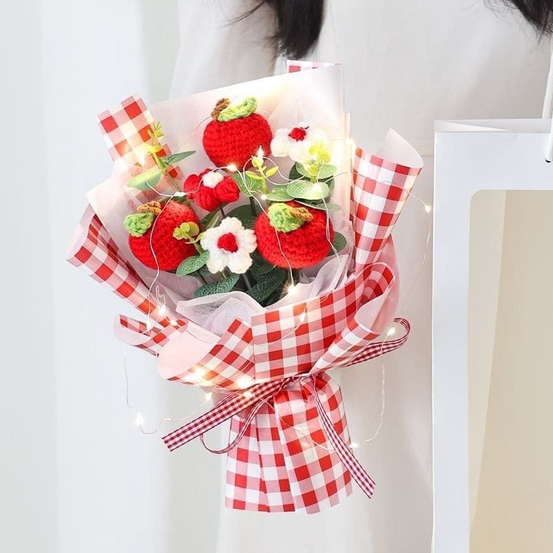Meaning of peace, hand-knitted bouquets that will never fade, woolen flowers, niche healing bouquets, souvenirs, birthday gifts
