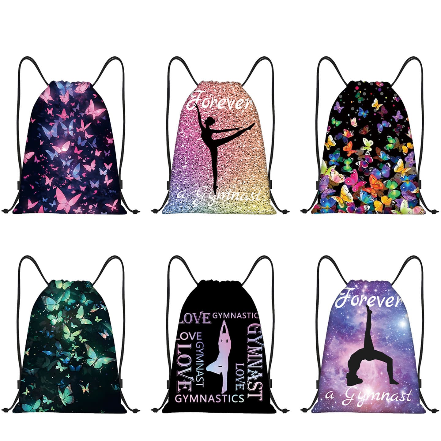 Drawstring pocket ready-made printed polyester Oxford cloth drawstring drawstring storage bag bag dustproof pull-out backpack drawstring pocket