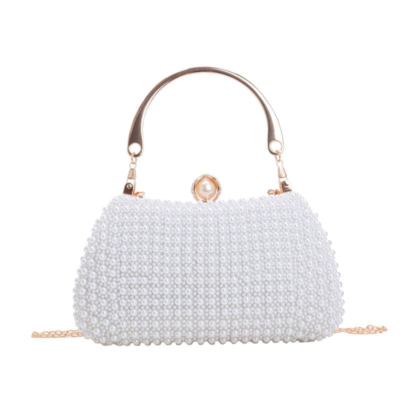 New Pearl Women's Handbag Banquet Dress Crossbody Bag Elegant Socialite Evening Bag High-End Underarm Bag Wholesale
