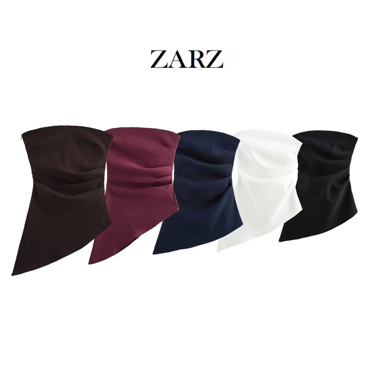 ZARZ Self-Made European-American Style New Women's Clothing Classic Fashion Pleated Asymmetric Top 5644996