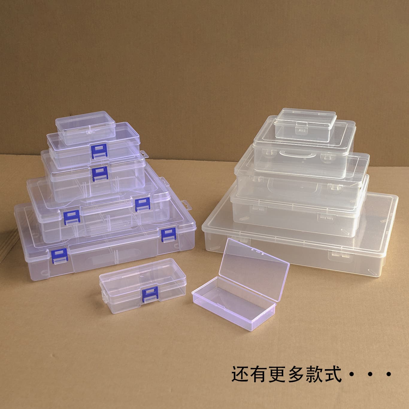 Transparent Jewelry Plastic Box Accessory Material Jewelry Tool Plastic Empty Box Various Sizes PP Box Cosmetic Packaging Box