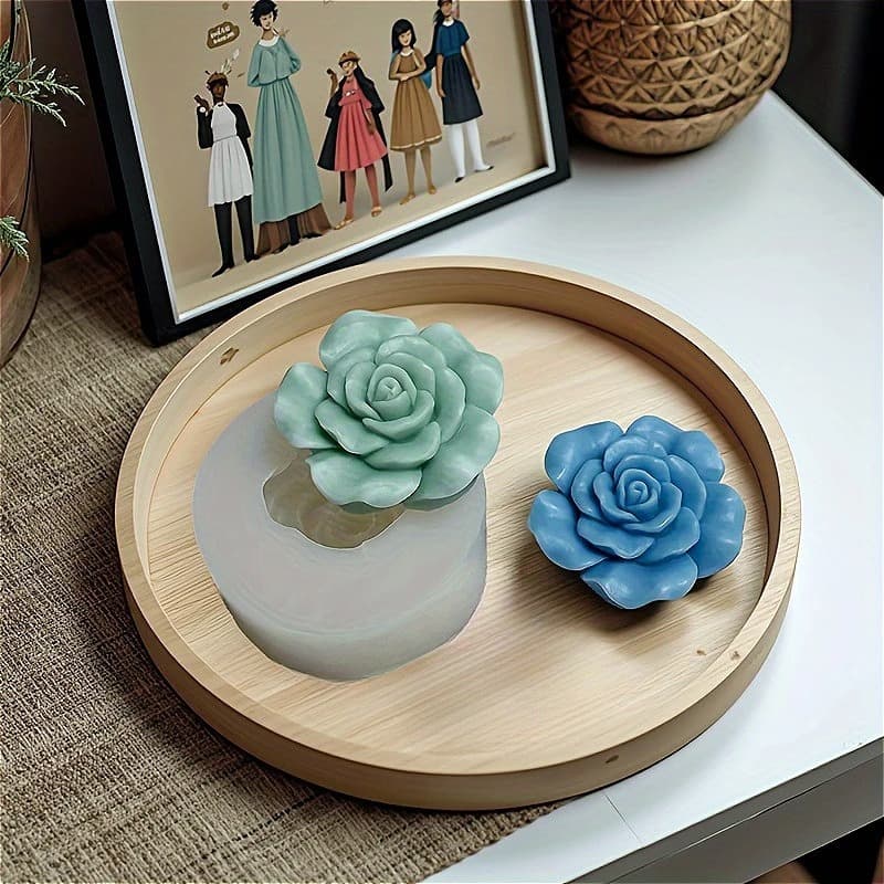 Camellia Mold, DIY Chocolate Fondant Baking Cake Decoration Scented Candle Silicone Mold