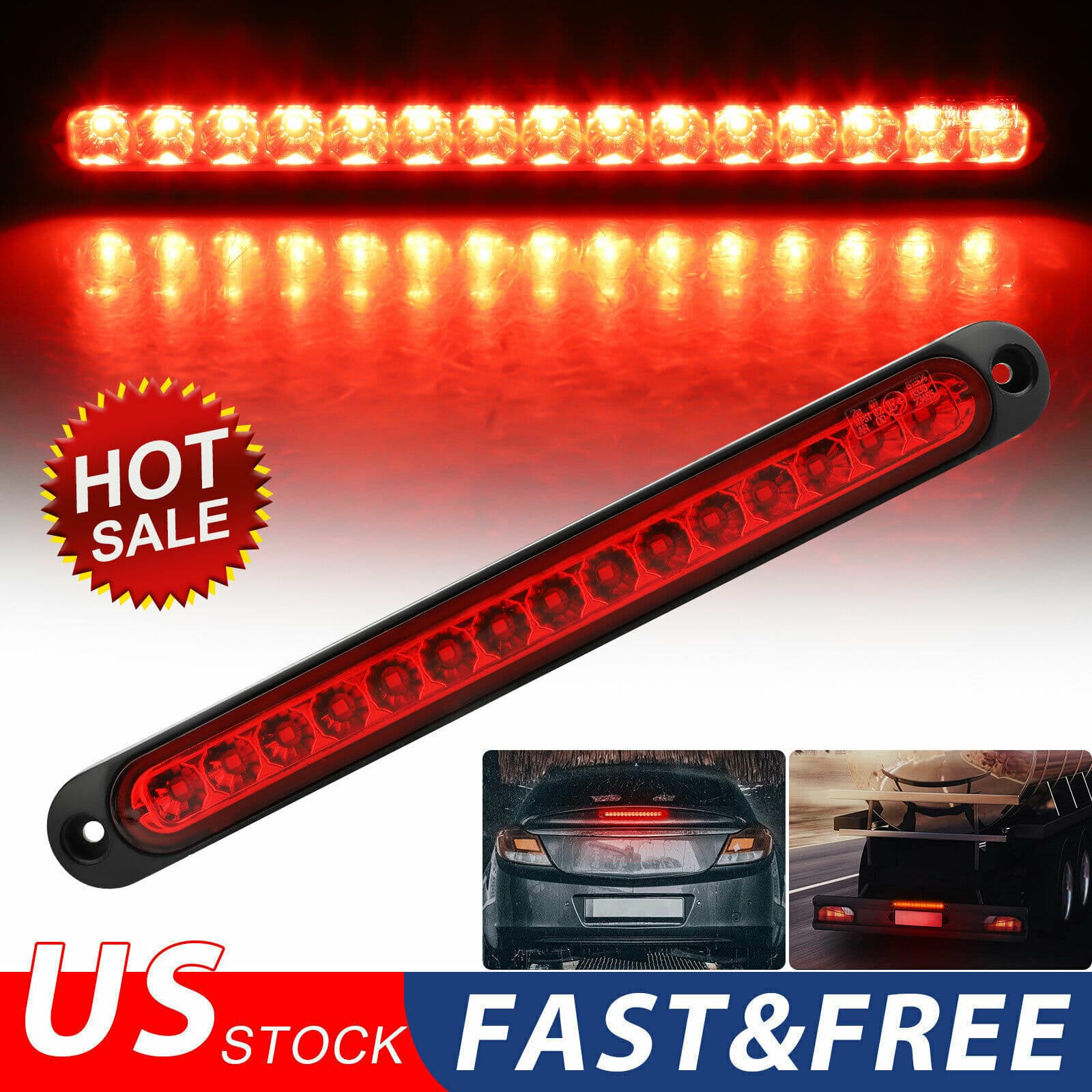 15LED High-Mount Brake Light Truck Tail Light Trailer Direct from Manufacturer