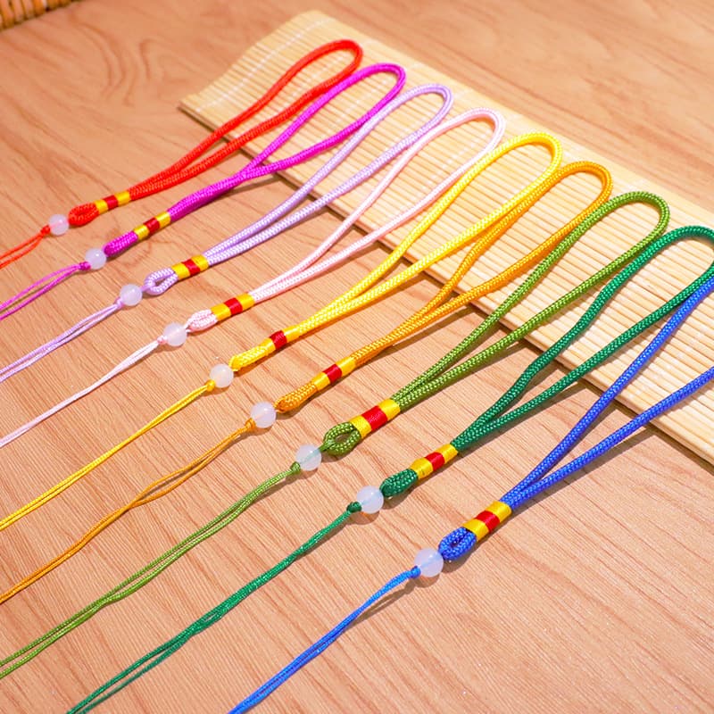 Handpiece hanging cord jade beads, jade piece rope ends DIY Chinese knot ready stock sachet incense bags jade artifacts collectibles hanging cords