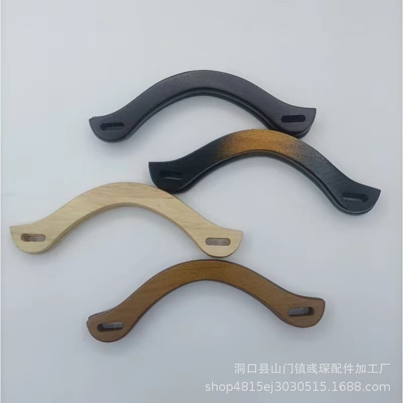 Luggage Accessories Wooden Bag Handle, Bag Top Handle Wooden Hand Grip, DIY Bag Accessories, U-shaped Wooden Handle