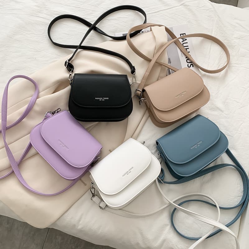 Saddle Bag Women's Crossbody Bag New Trendy Girl Summer Simple Fashion Trend Foreign Style Shoulder Bag for Women