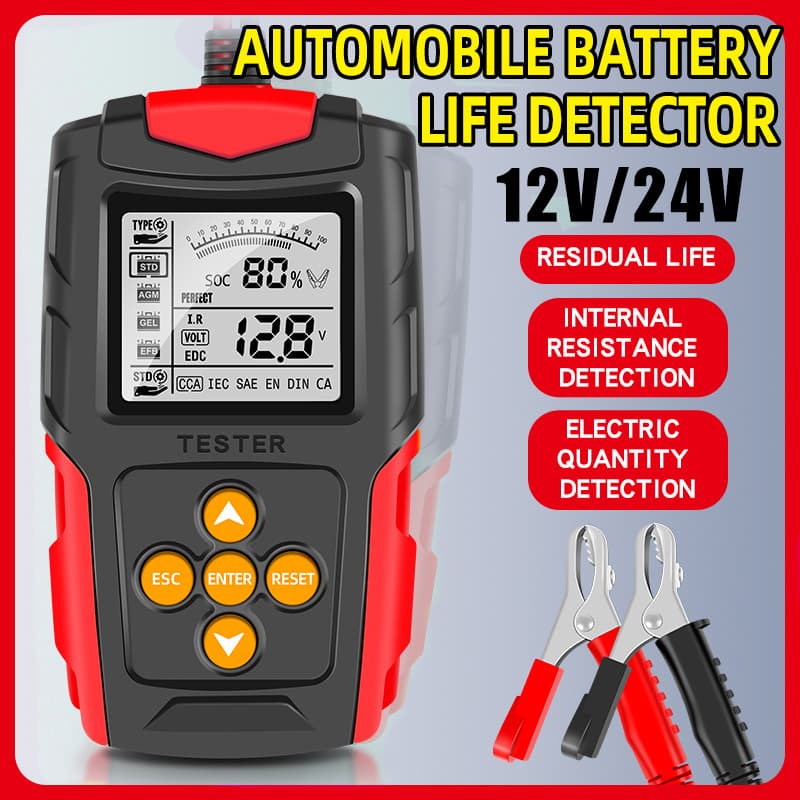 EFAST Car Battery Tester Motorcycle Battery 12V 24V Battery Life Capacity Internal Resistance Tester
